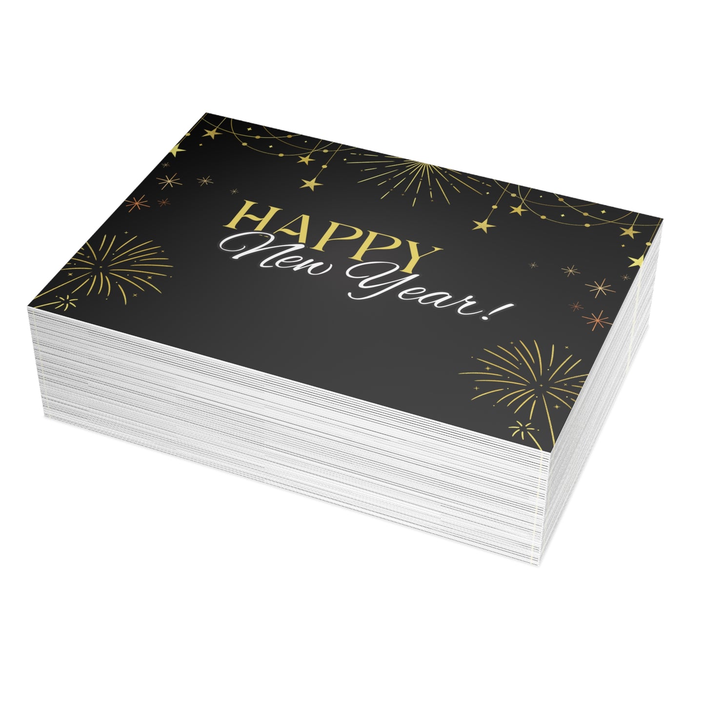 Stylish New Year Greeting Cards - Festive Holiday Stationery for Celebrations, Invitations, Gift Cards, and Special Occasions
