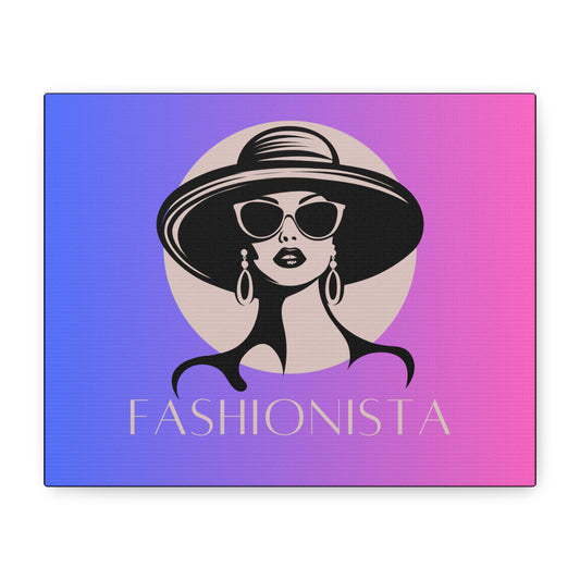 Fashionista Matte Canvas Wall Art, chic home decor, stylish gift for fashion lovers, wall decor, modern art piece, unique artwork