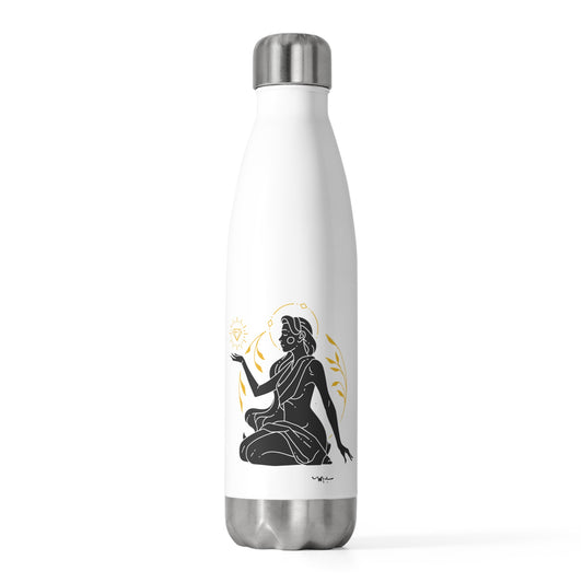 Meditation Goddess Insulated Bottle, Yoga Water Bottle, Eco-Friendly Drinkware, Gift for Mindfulness, Fitness, or Wellness Enthusiasts