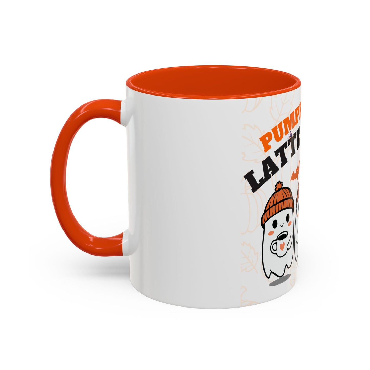 Colorful Pumpkin Spice Ghost Mugs | Cute Fall Coffee Cups, Halloween Gift, Seasonal Drinkware, Cozy Vibe, Latte Lovers