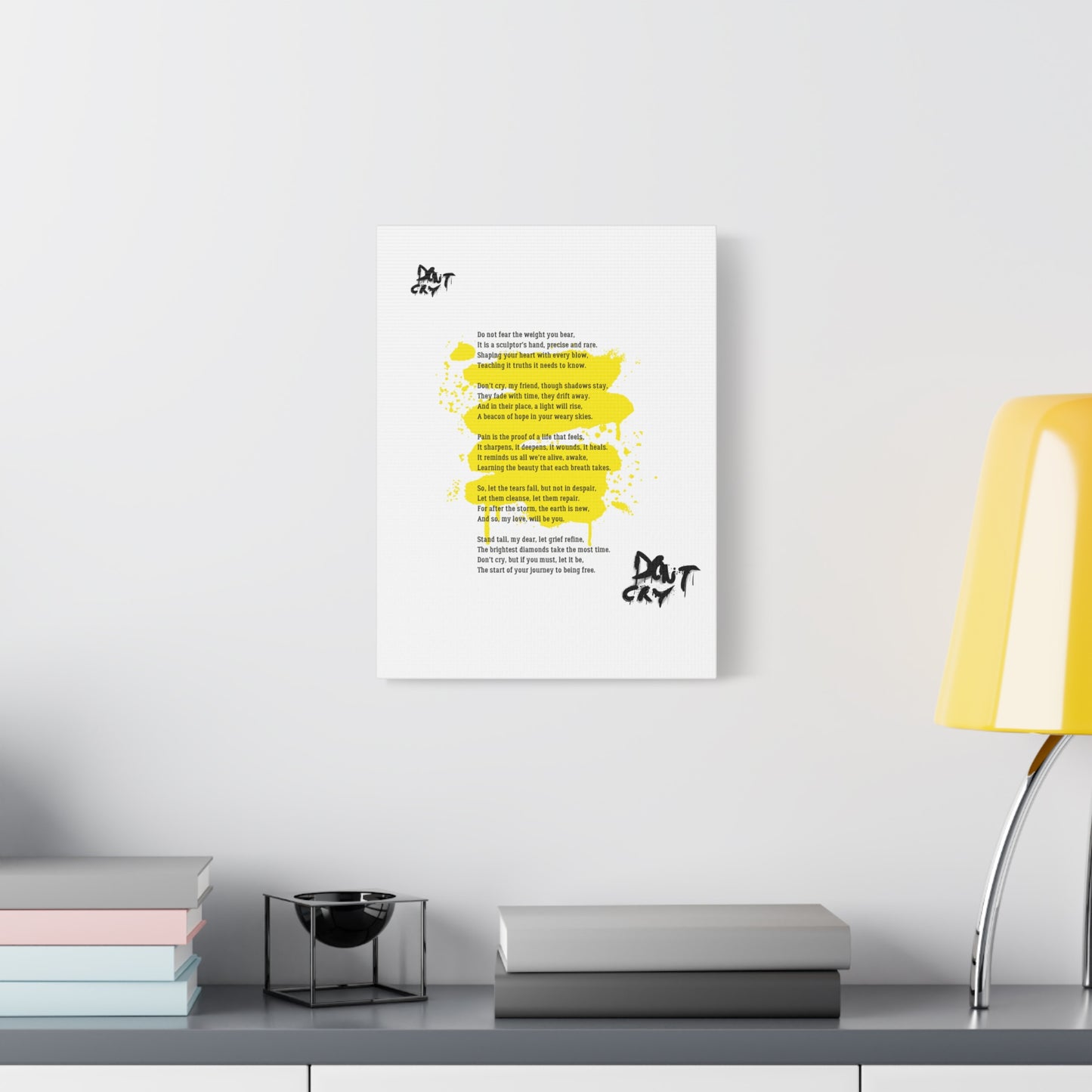 Inspirational Canvas Wall Art, Motivational Decor, Positive Quote, Home Office Wall Hanging, Unique Gift Idea, Modern Art Print