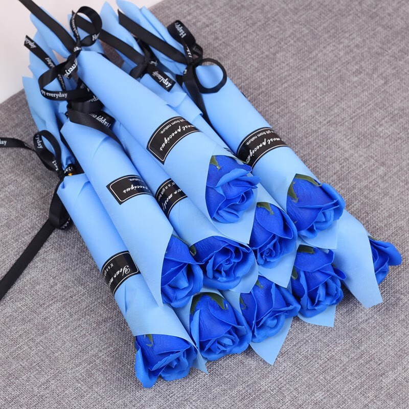 10pcsMother's Day 520 Gift Single Soap Rose Carnation Flower Street Sweeping Gift Company Event Mall Opened