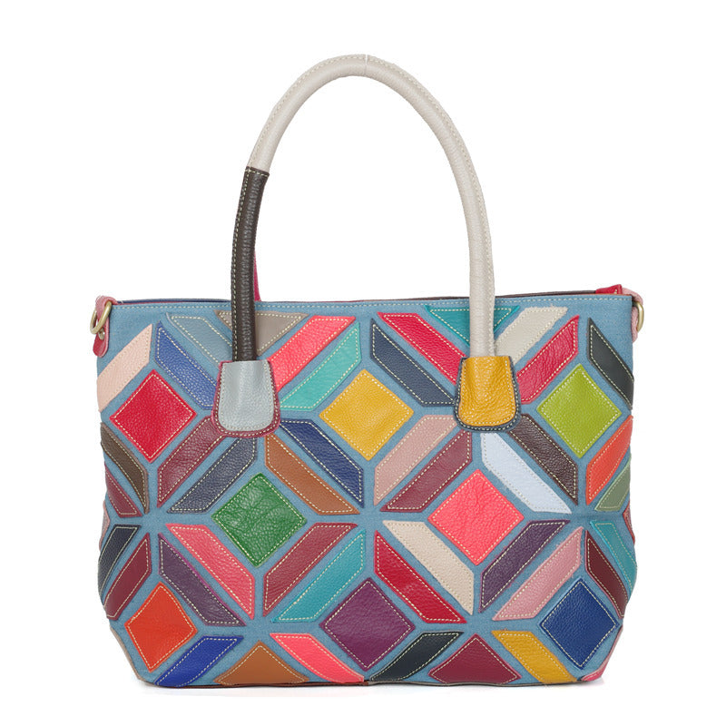Handmade Cowhide Stitch Bag