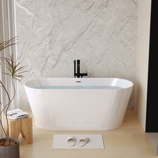 55" Acrylic Freestanding Bathtub