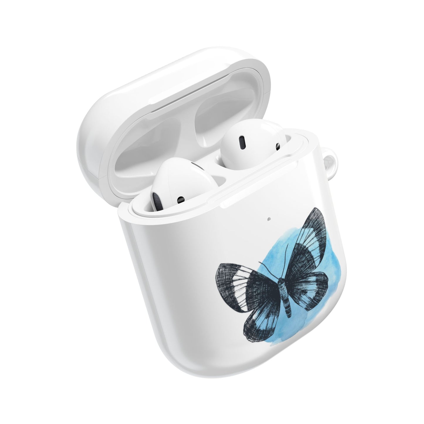 Artistic AirPod Cases with Butterfly Design, Motivational Gift for Music Lovers, Personalized Accessories, Unique Custodial Cases, [...]