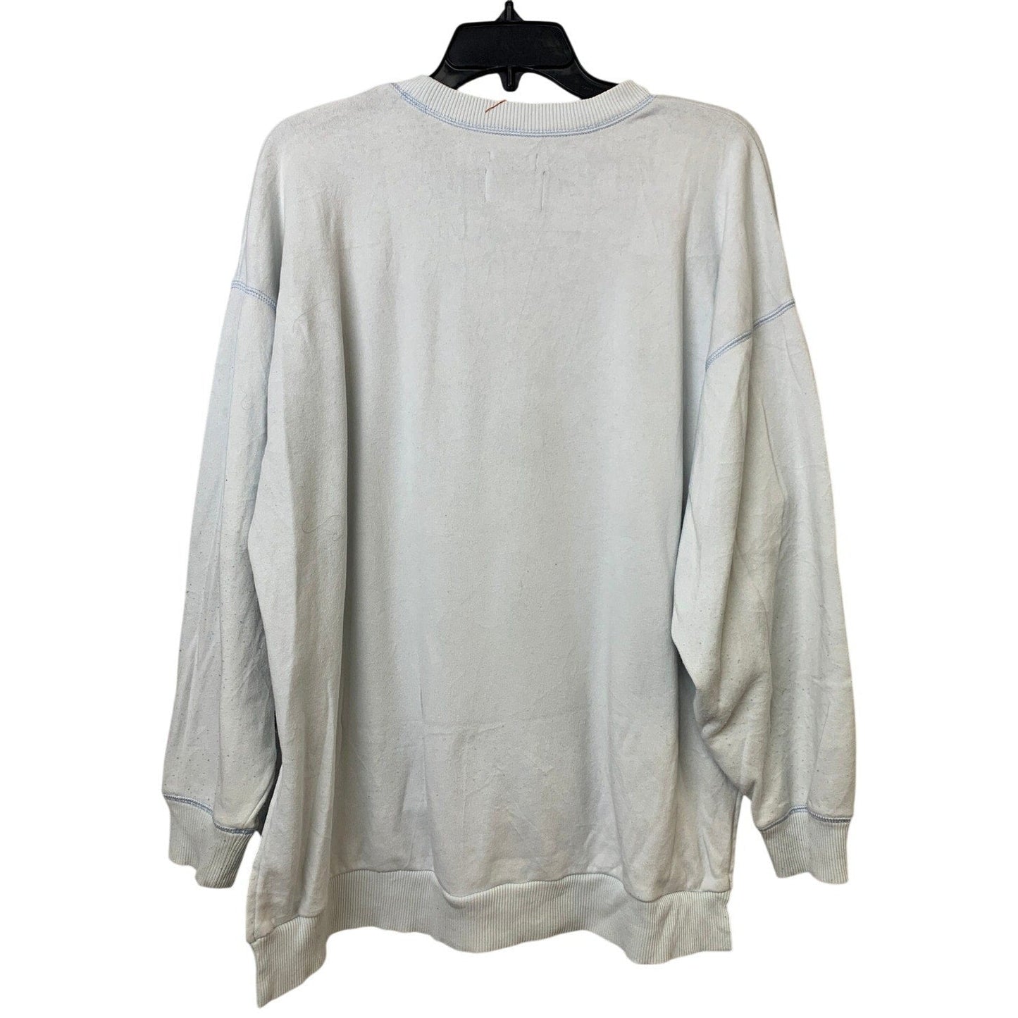 Upcycled Hand Printed Womens Oversized XS Someone in Heaven Soft Sweatshirt