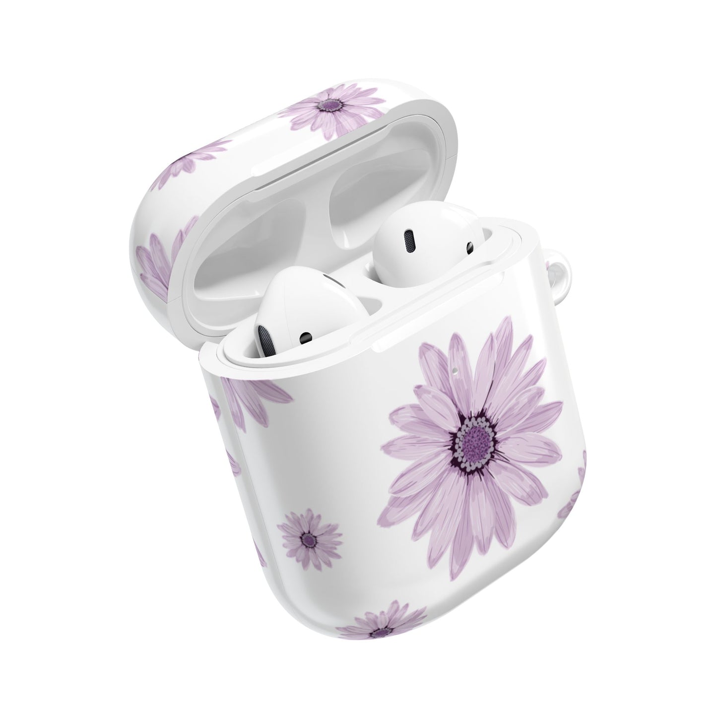 Chic Floral AirPod Cases, Stylish Accessories, Flower Pattern, Gifts for Her, Trendy Tech, Aesthetic Earbud Covers