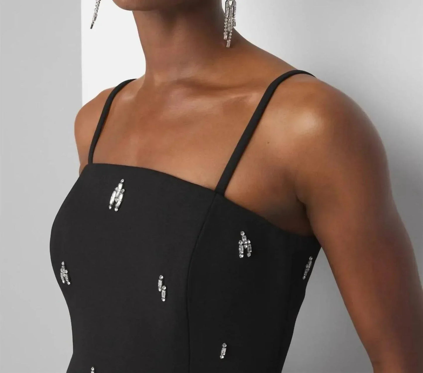 Strapless Embellished Mini Dress