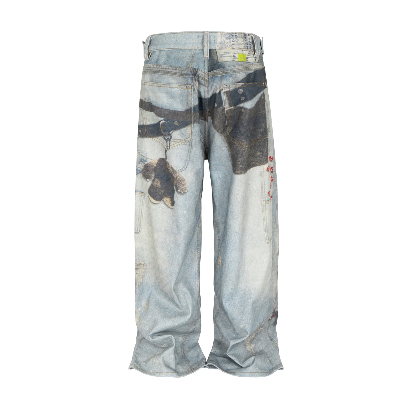 WIDEBOY PADLOCK MENS DENIM JEANS