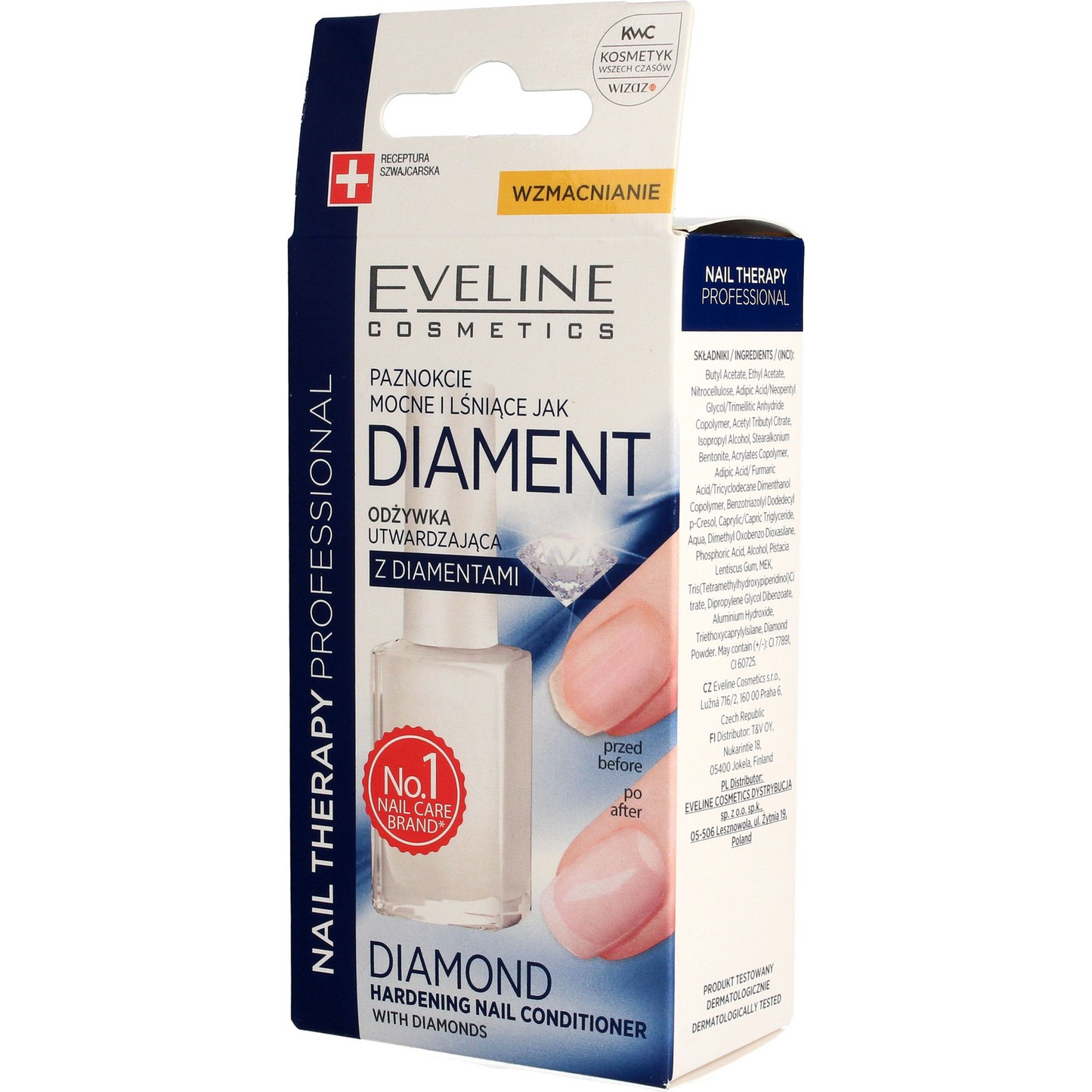 EVELINE COSMETICS Spa Nail Diamond Hard and Shiny Nails 12 ml (081934)-0