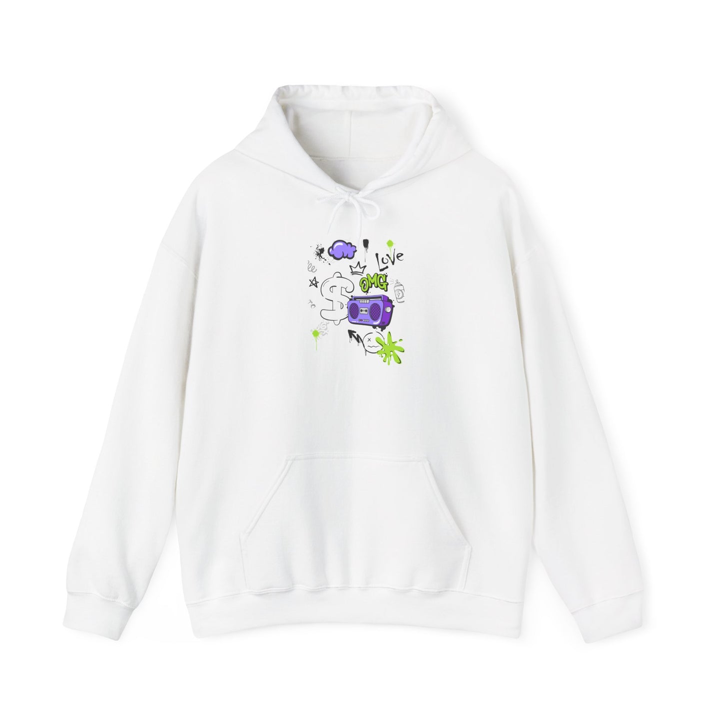 Love Music-Inspired Unisex Heavy Blend™ Hooded Sweatshirt – Cozy, Creative Vibes for All Occasions