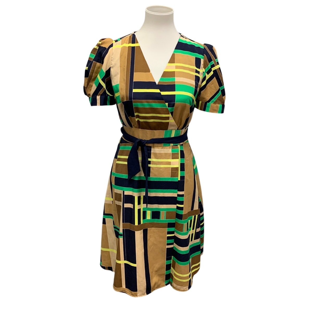 The Webster Miami at Target Womens Small Color Block Stripe Short Sleeve Dress