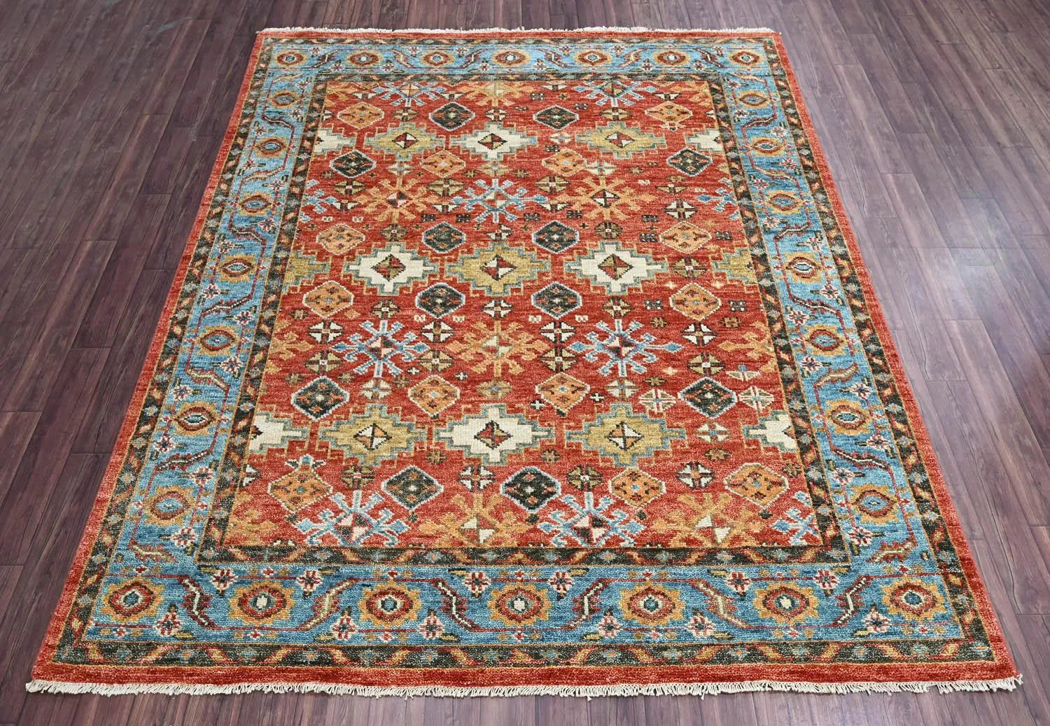 Multi Sizes Coral Hand Knotted Arts & Crafts/Mission Oushak Wool Oriental Area Rug-2