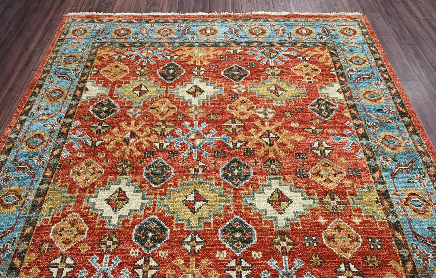 Multi Sizes Coral Hand Knotted Arts & Crafts/Mission Oushak Wool Oriental Area Rug-4