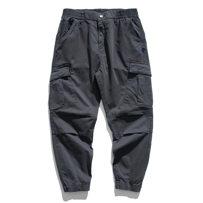 Plus Size Men's Casual Trousers With Loose Fit