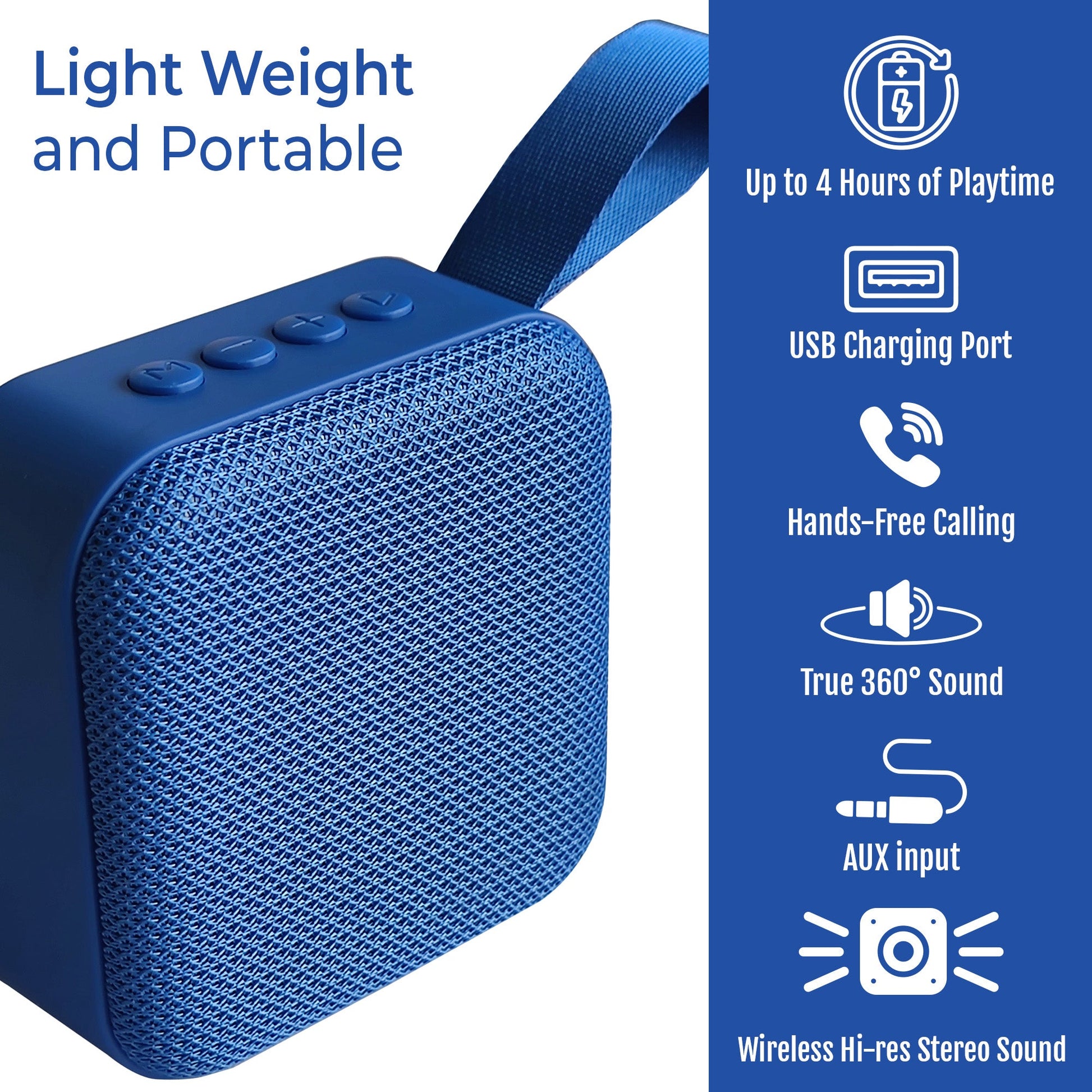 2-in-1 Wireless Charging Alarm Clock and Hi-Res Portable Speaker-1