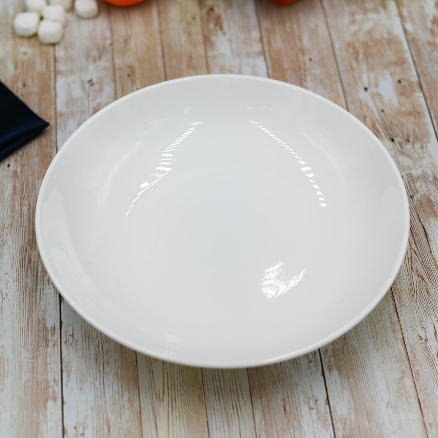 White Round Deep Plate 10" inch | 25.5 Cm-0