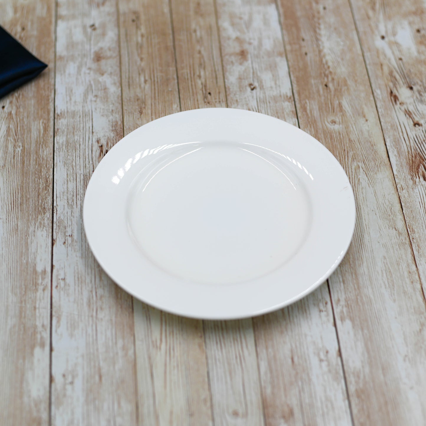 Set Of 12 Professional Rolled Rim White Dessert Plate 7" inch | 18 Cm-0