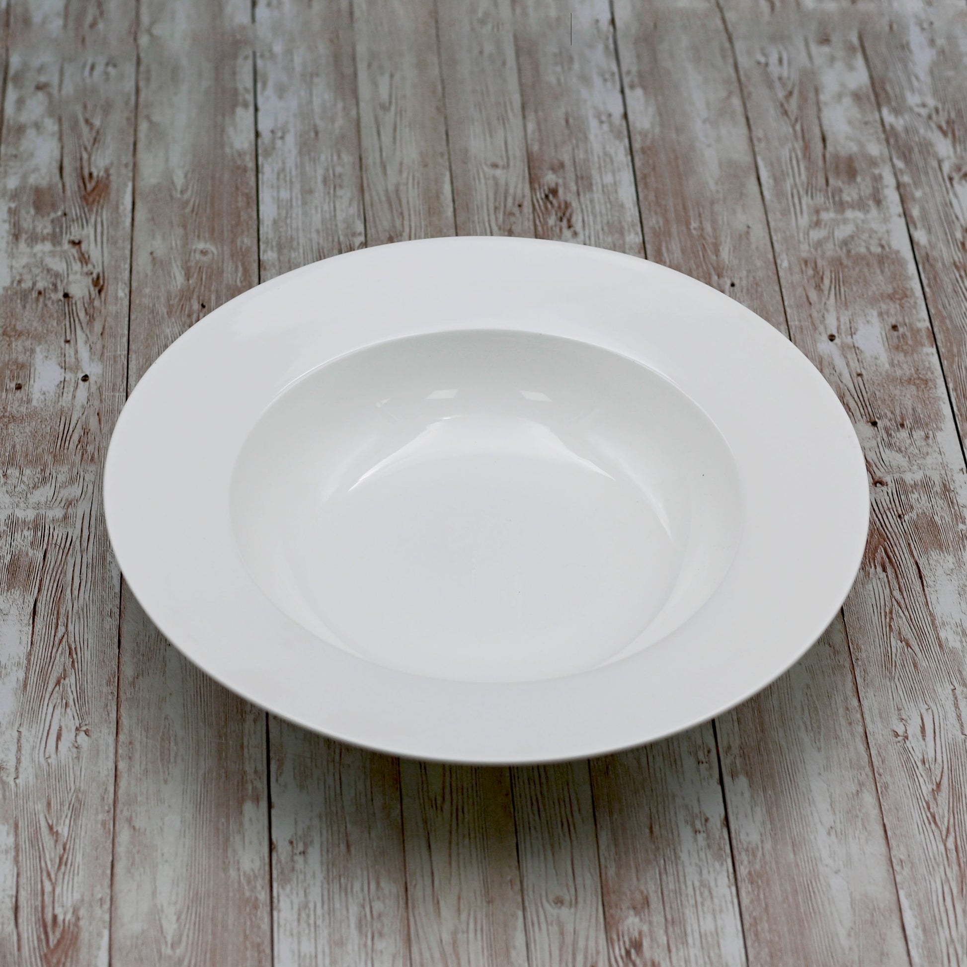 Professional Rolled Rim White Deep Plate 11" inch | 25 Oz-0