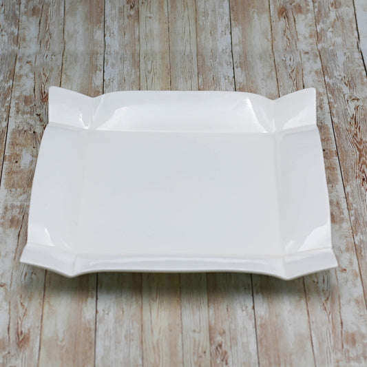 White Square Platter 14" inch X 14" inch | 35.5 X 35.5 Cm-0