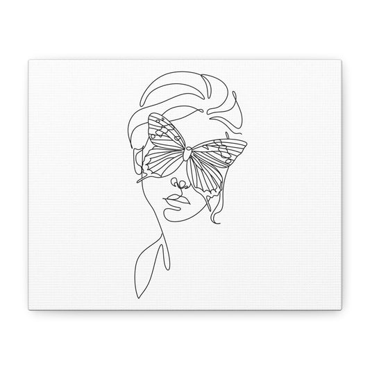 Minimalist Butterfly Canvas Art, Modern Home Decor, Gift for Nature Lovers, Wall Art for Women, Inspirational Wall Art