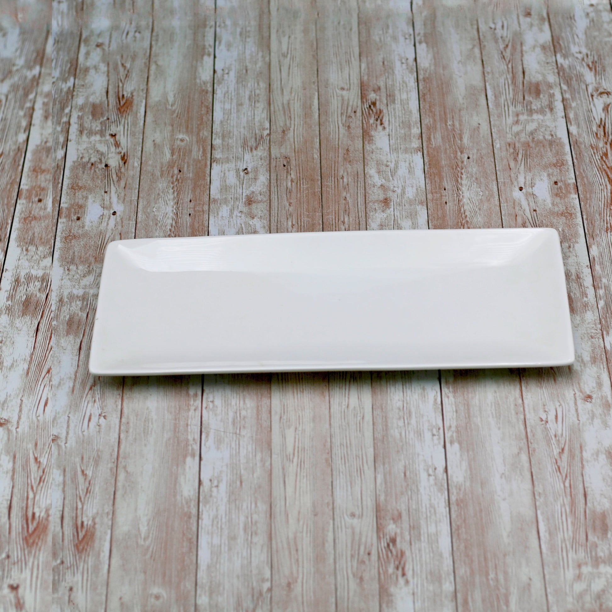 White Sushi/Canape Dish 14" inch X 5.5" inch | 36 X 14 Cm-0