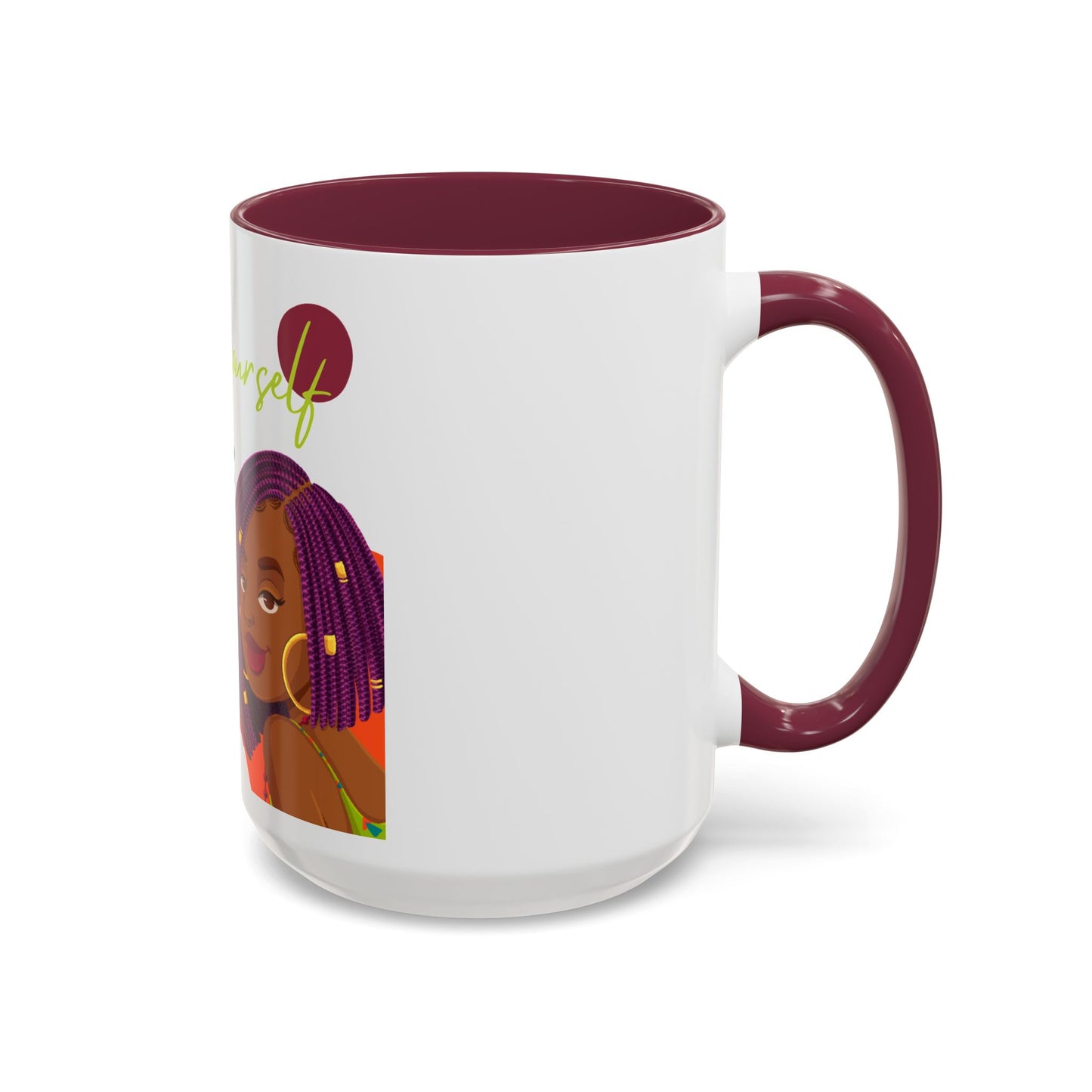 Colorful Be Yourself Mug, Inspirational Coffee Cup, Gift for Friends, Empowerment Mug, Unique Art Mug, Perfect for Birthdays