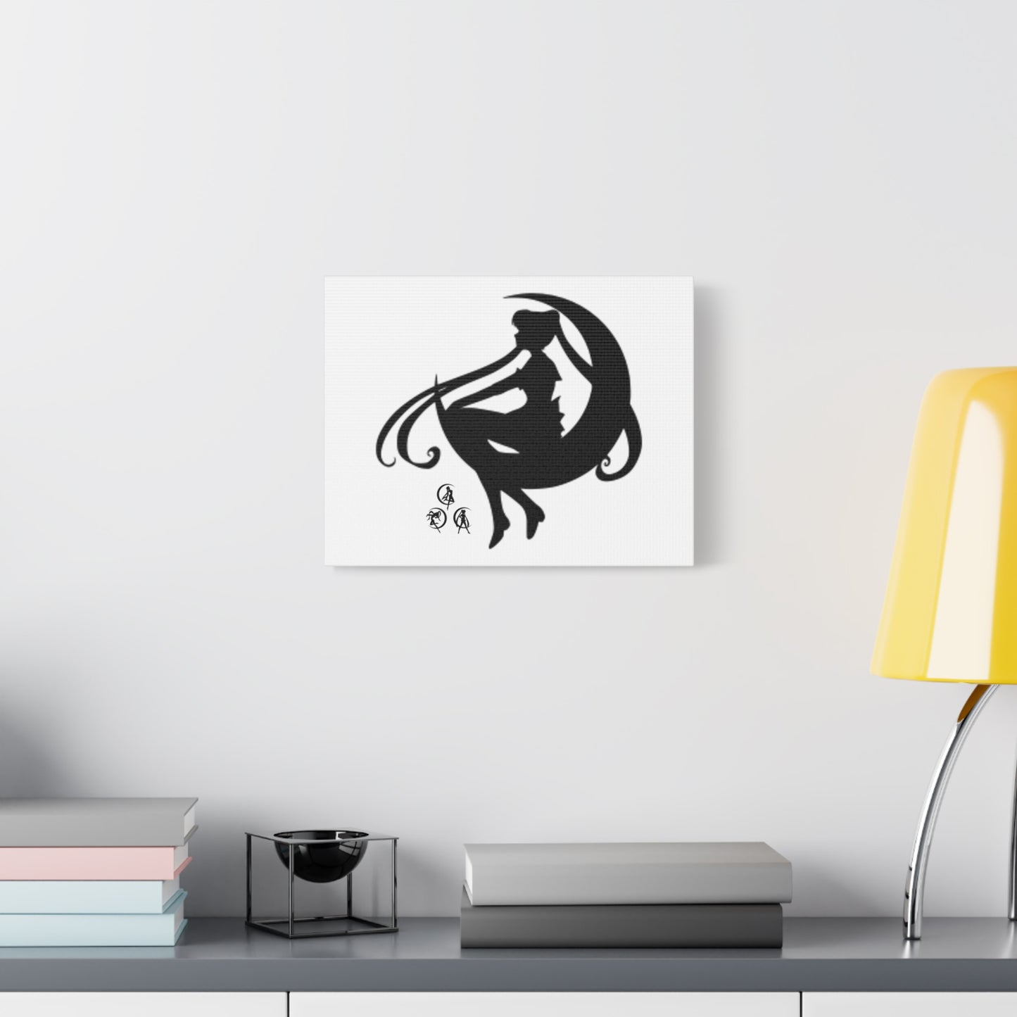Moonlit Goddess Canvas Art, Modern Wall Decor, Fantasy Home Decor, Boho Aesthetic, Gift for Art Lovers