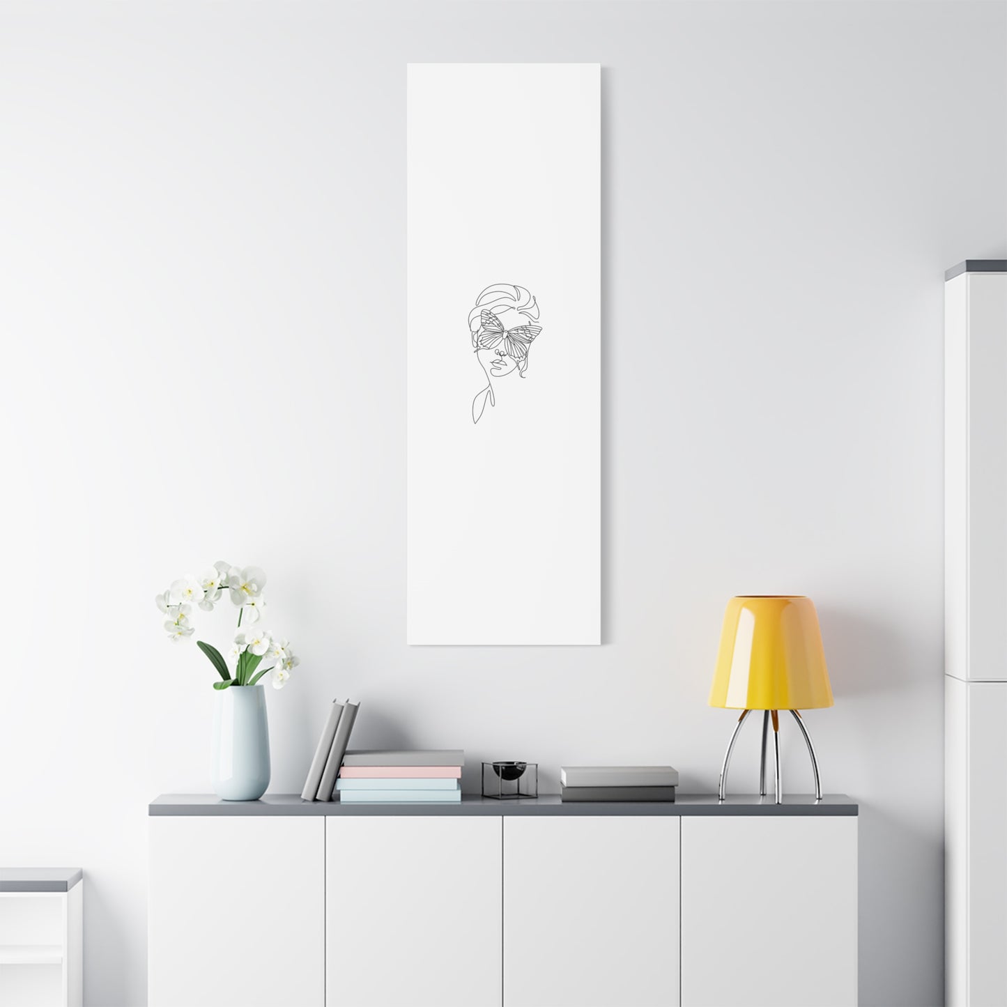 Minimalist Butterfly Canvas Art, Modern Home Decor, Gift for Nature Lovers, Wall Art for Women, Inspirational Wall Art