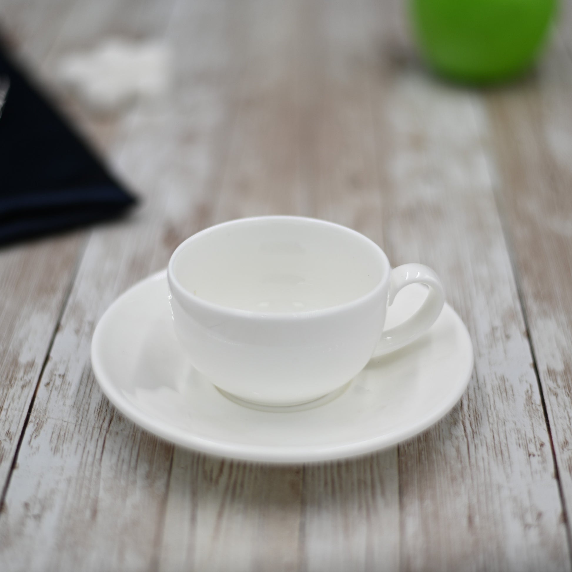 White 3 Oz | 100 Ml Coffee Cup & Saucer-0