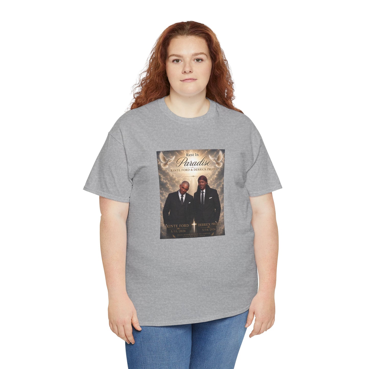 Memorial Tribute Tee — "Rest in Paradise" Funeral Remembrance Shirt