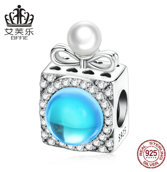 Avelle Sterling Silver s925 Exquisite Perfume Bottle Beaded Bracelet Shining Luxury Zircon Cosmetic Beads Accessories