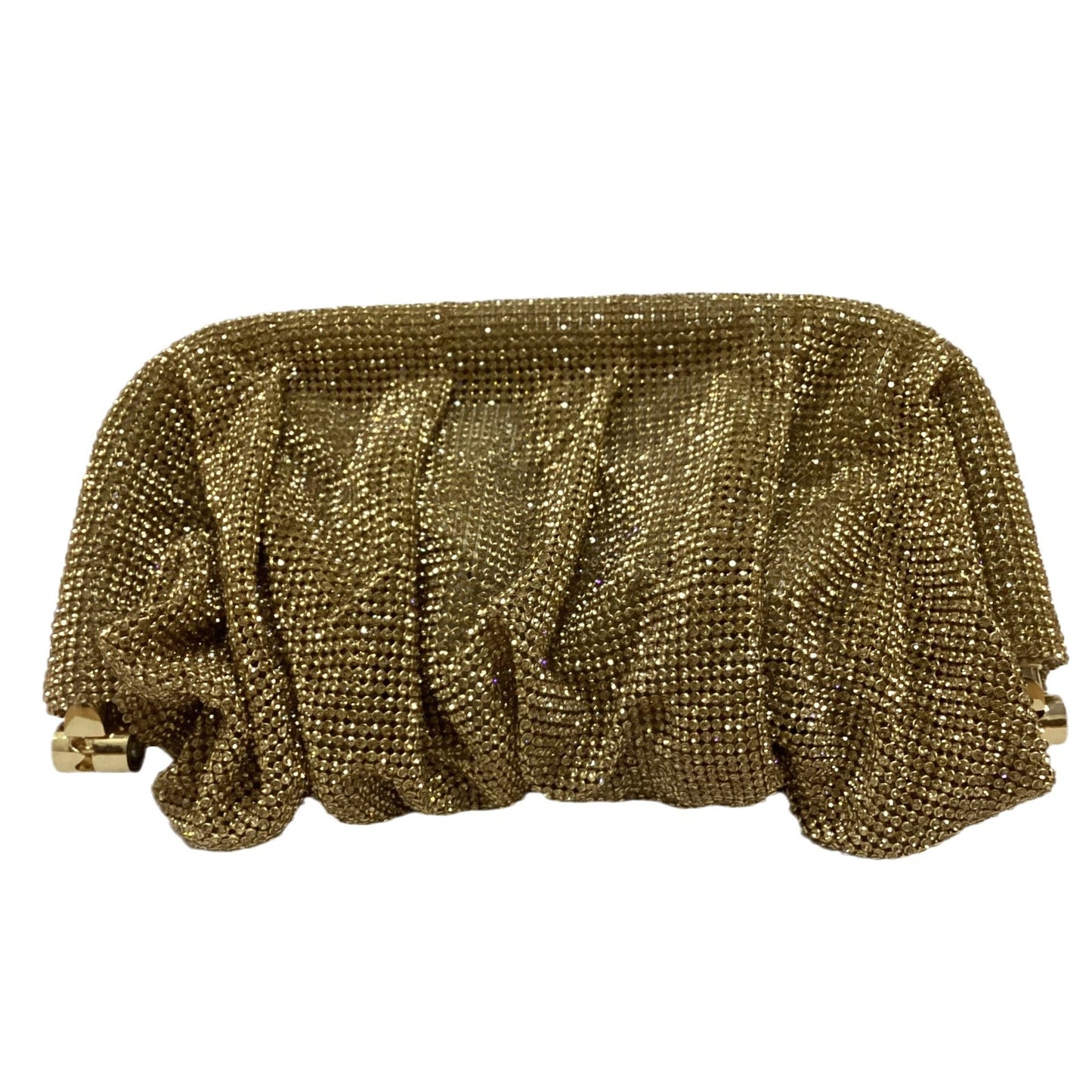 French style sparkling diamond cloud dumpling dinner party water diamond wrinkled chain clip crossbody handbag for women