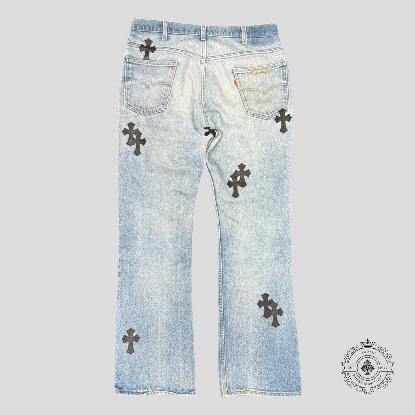 Chrome Hearts Cross Patch Jeans