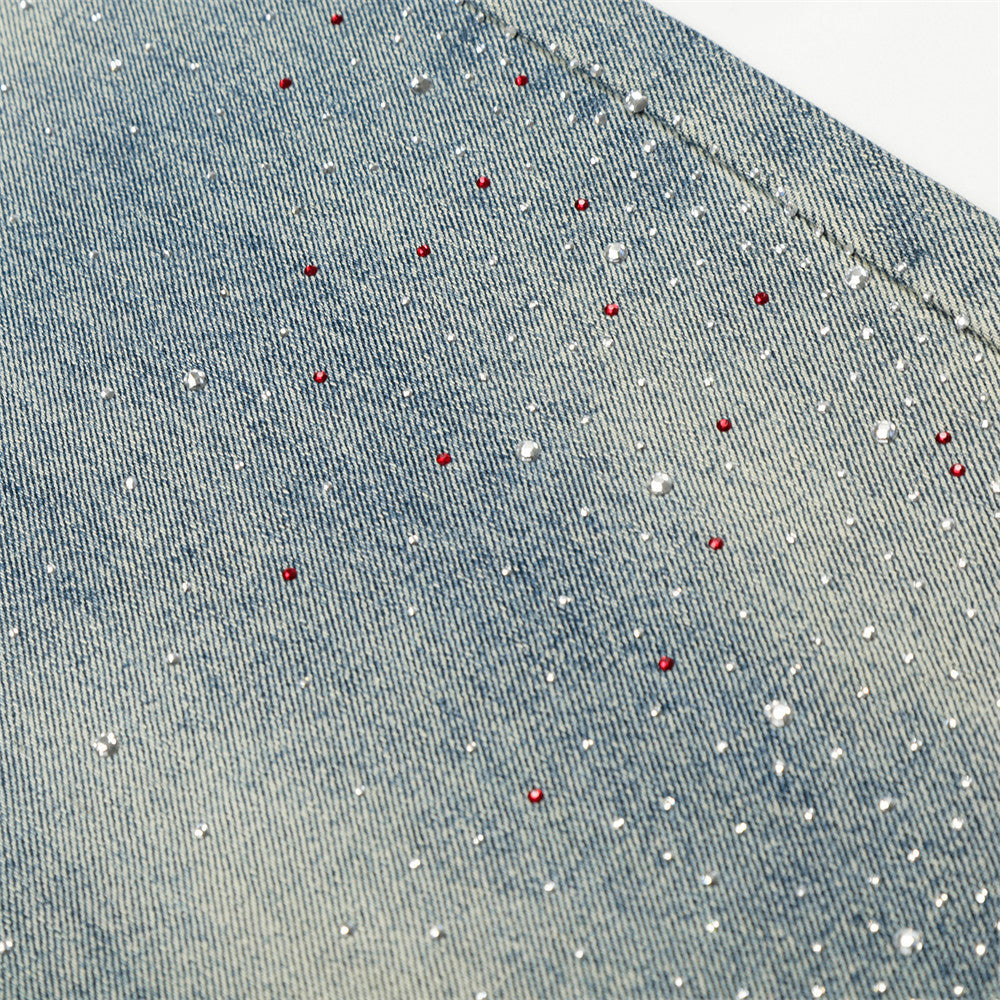 Mantianxing ground white washed denim jeans