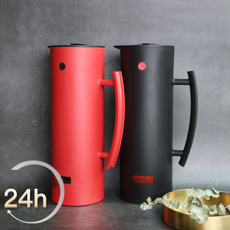 European Glass Liner Insulation Jug Simple Style Warm Water Bottle 1L