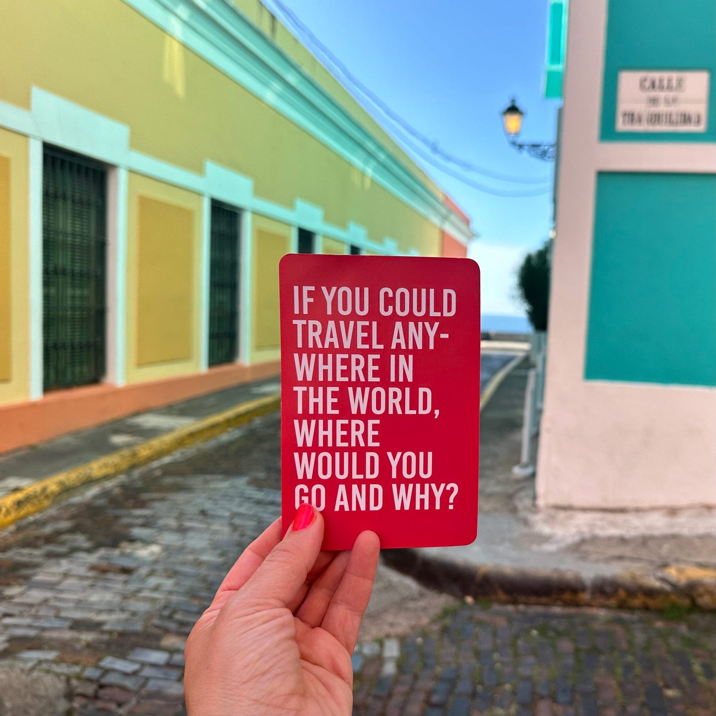 Family Vacation Conversation Starter Cards, Deck of 16