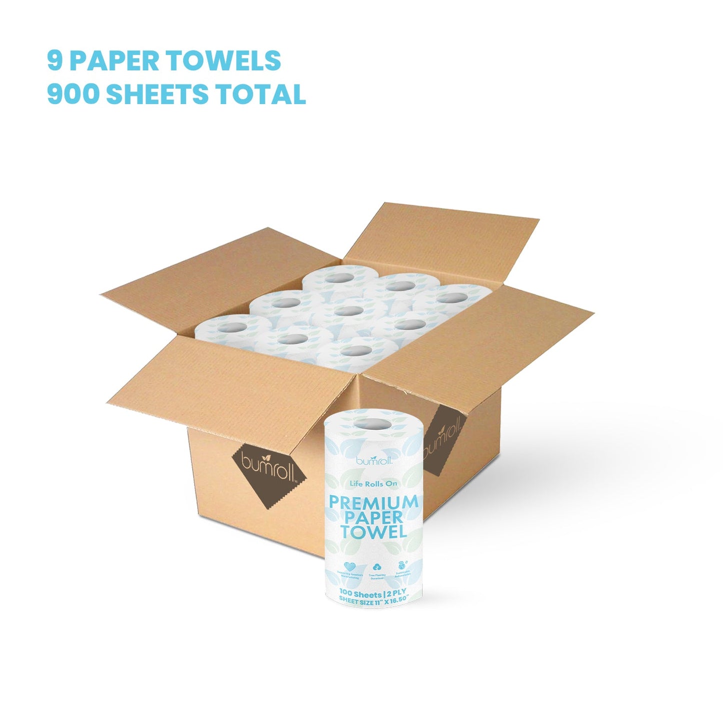 72 Paper Towel Rolls – USA Bundle-17