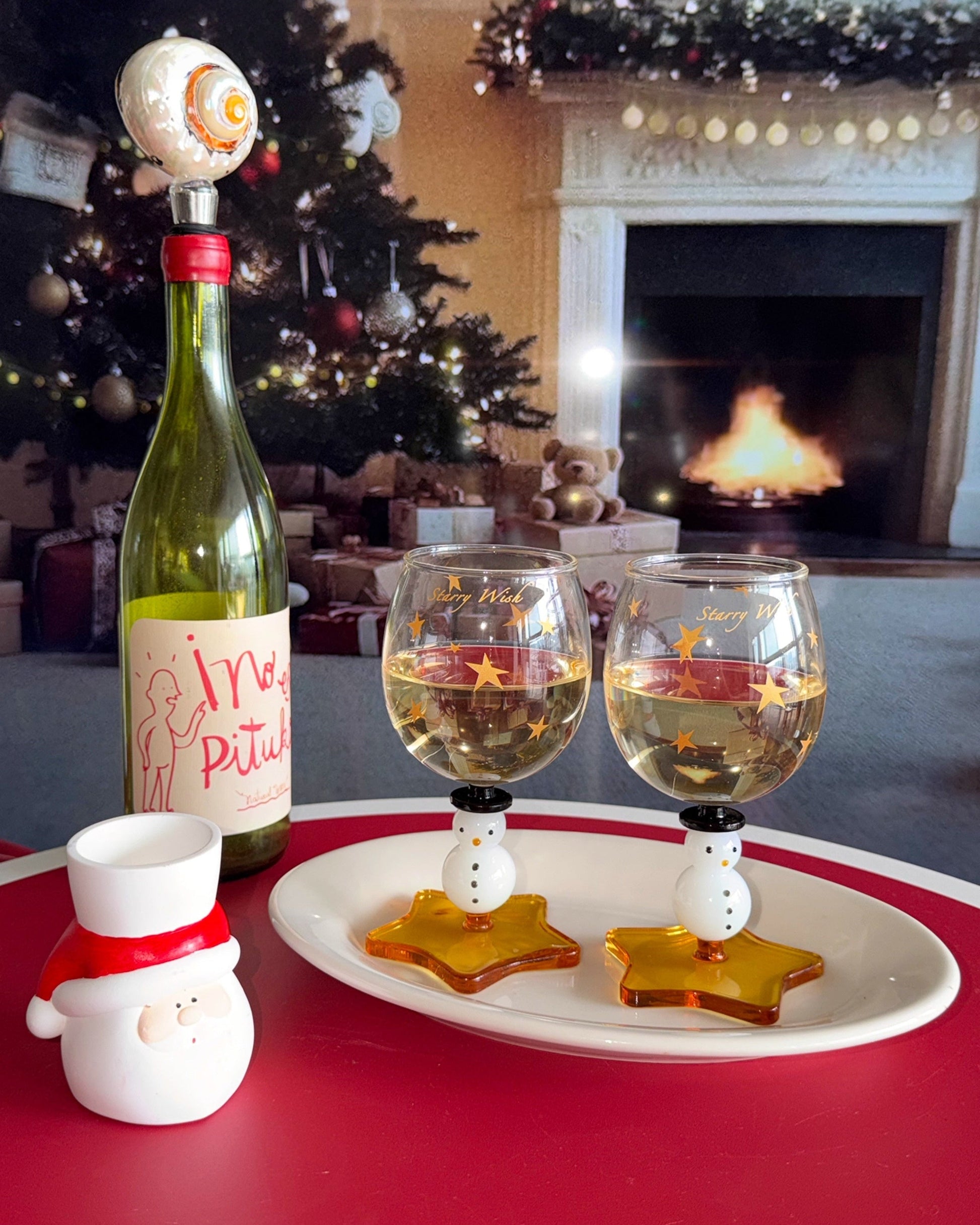 Snowman Wine Glass-2