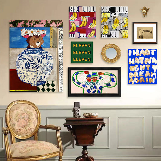 Modern Abstract 9 Piece Wall Art Set-0