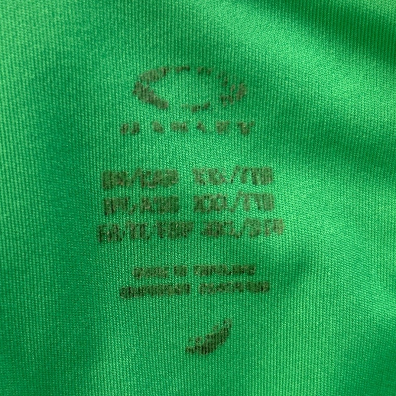 Oakley Mens XXL Neon Green 100% Polyester Collared Short Sleeve Polo Shirt