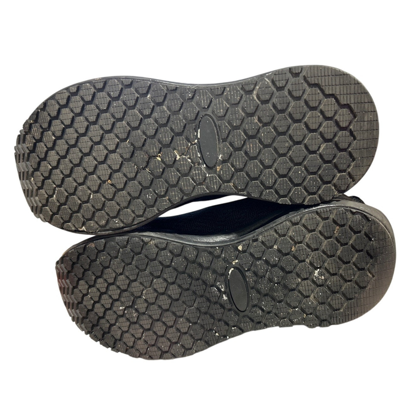 Shulook Mens Size 11.5 Black Mesh Slide On Non Slip Restaurant Service Shoes