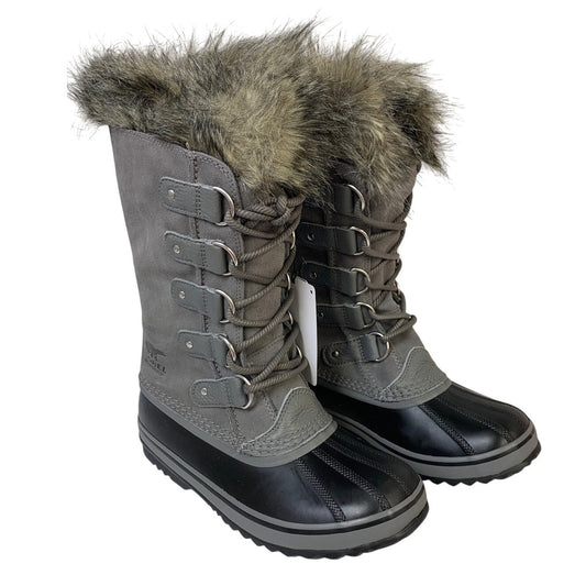 New Sorel Womens Size 8 Gray Arctic Mid Calf Lace Up Warm Snow Boots Shoes