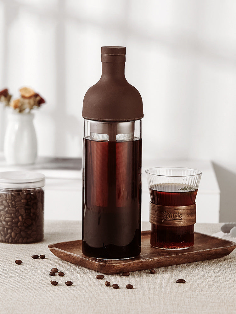 Glass Coffee Pot Mocha Cold Brew Cafetera Filter Coffee Pot Tea Infuser-2