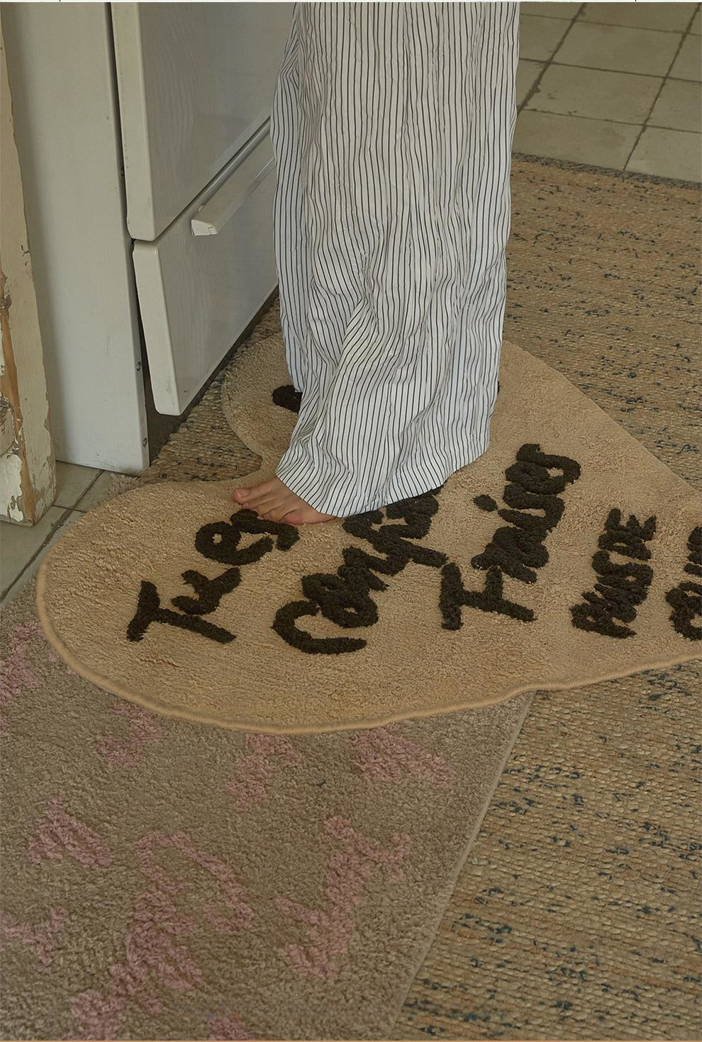 Heart-Shaped Letter Rug-0