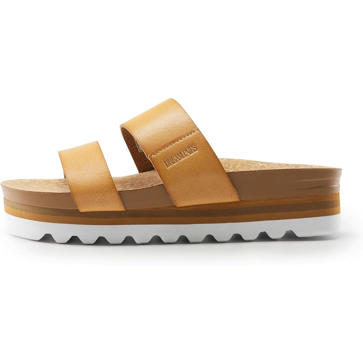 New Dream Pairs Womens Size 6 Platform Wedge Cork Cushion Arch Support Sandals