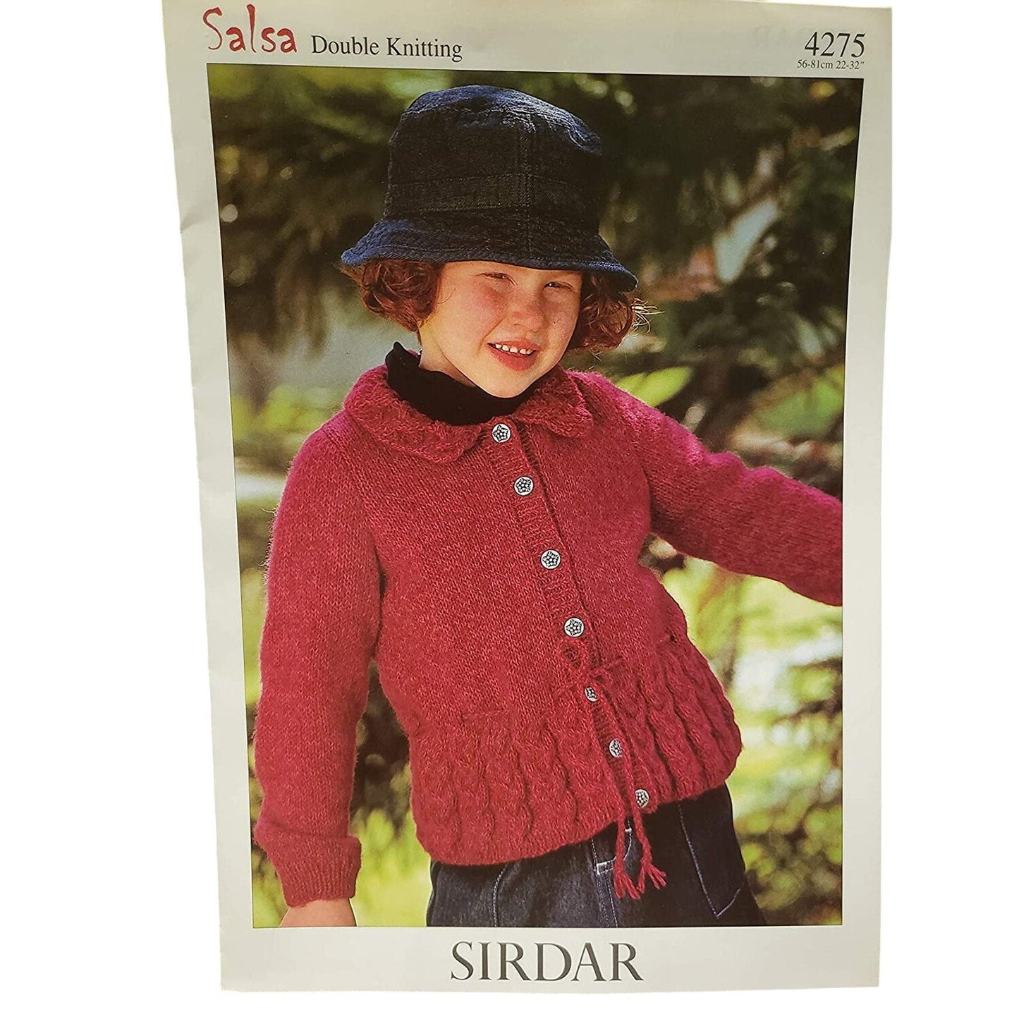 New Sirdar 4275 Salsa Double Knitting Child Jacket Cardigan Sweater Pattern
