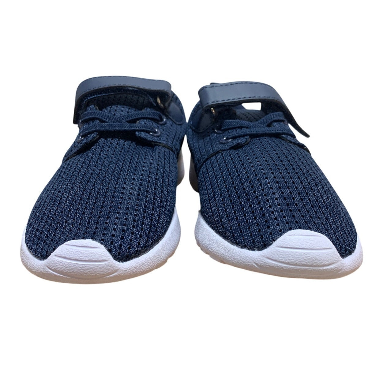 Runside Little Boys Size 12 Navy Sneakers Lace Up Hook Loop Fastener Shoes