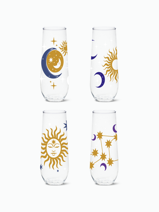 Celestial Sky 2.0 - RESERVE 9oz Stemless Champagne Tritan™ Copolyester Glass-0