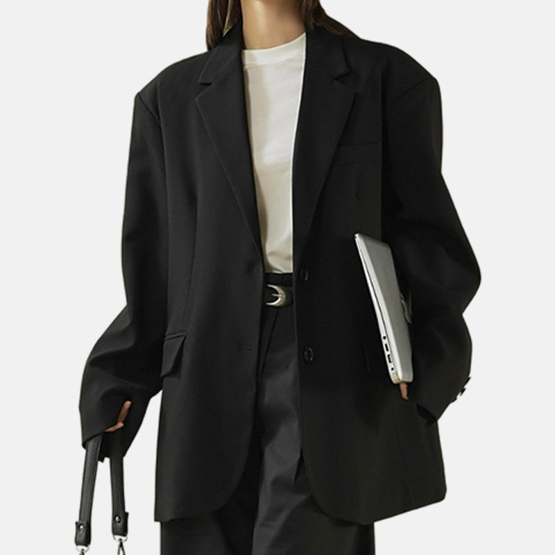 Loose fitting suit slim and wide casual jacket for women